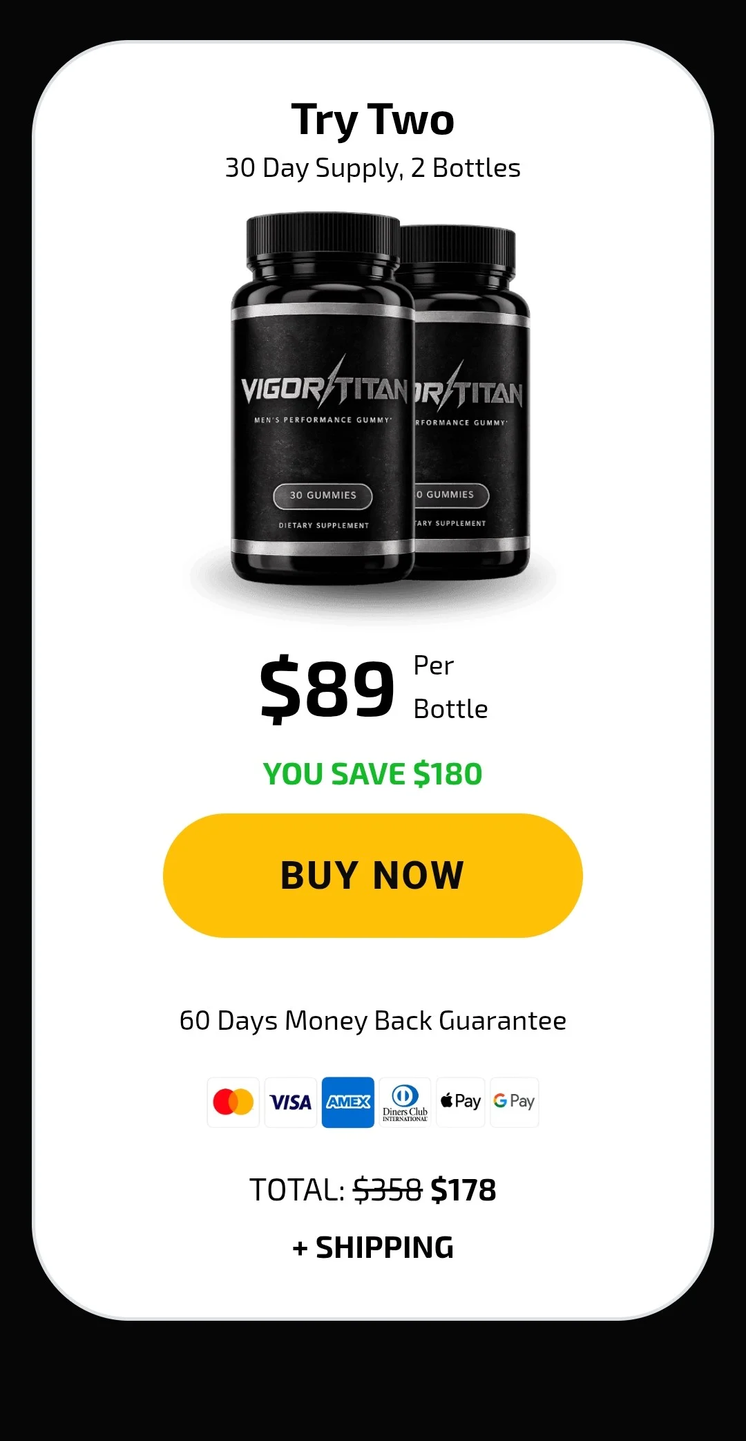 Vigor Titan® 2 bottles pricing